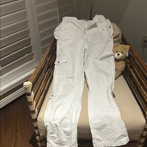 White Cargo Pants